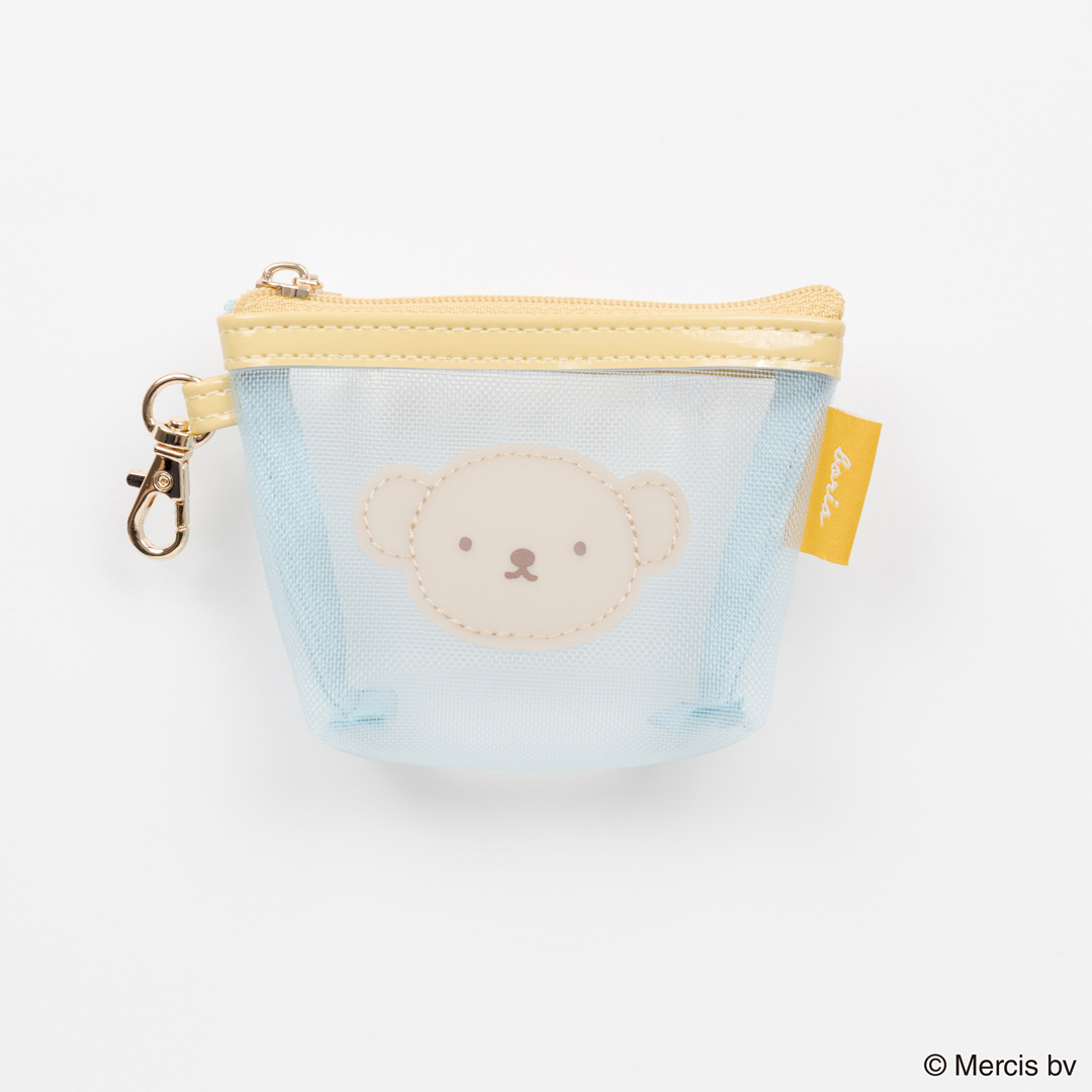 miffy  バイカラーメッシュマイクロ台形ポーチ BL